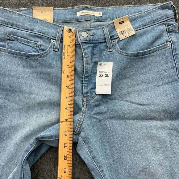 Levi's 311 Shaping Skinny Jeans Womens Size 33x30 16 Short Blue Light Wash - Picture 11 of 13